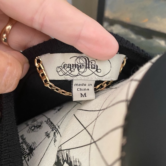 Camellia Black Sequin Sweater- Size M - Picture 9 of 9